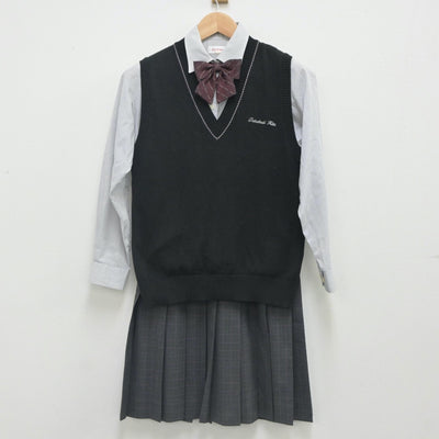 中古制服】大阪府 高槻北高等学校 女子制服 4点（ニットベスト・シャツ・スカート）sf023654【リサイクル学生服】 | 中古制服通販パレイド