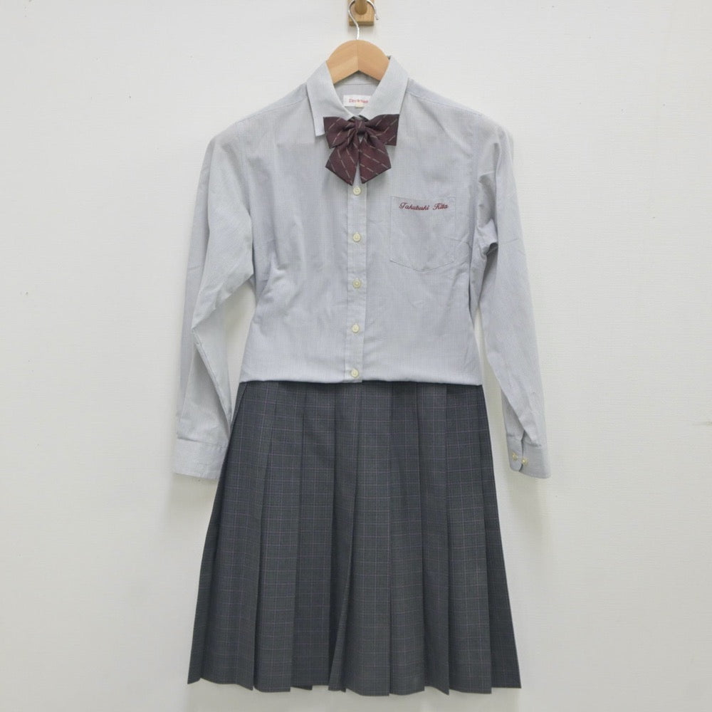 中古制服】大阪府 高槻北高等学校 女子制服 4点（ニットベスト・シャツ・スカート）sf023654【リサイクル学生服】 | 中古制服通販パレイド