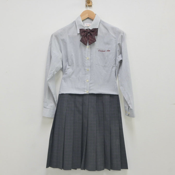 【中古制服】大阪府 高槻北高等学校 女子制服 4点（ニットベスト・シャツ・スカート）sf023654【リサイクル学生服】 | 中古制服通販パレイド