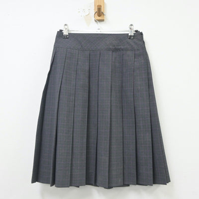 【中古】大阪府 高槻北高等学校 女子制服 4点（ニットベスト・シャツ・スカート）sf023654