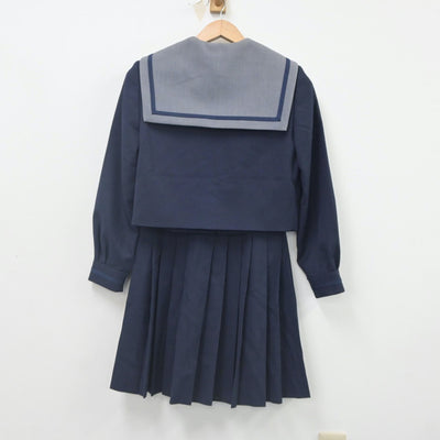 【中古】大阪府 阿武山中学校 女子制服 3点（セーラー服・スカート）sf023656