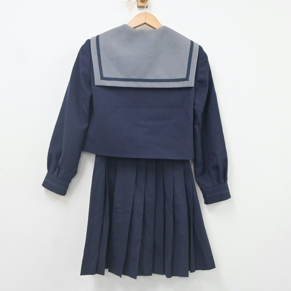 【中古】大阪府 阿武山中学校 女子制服 3点（セーラー服・スカート）sf023657