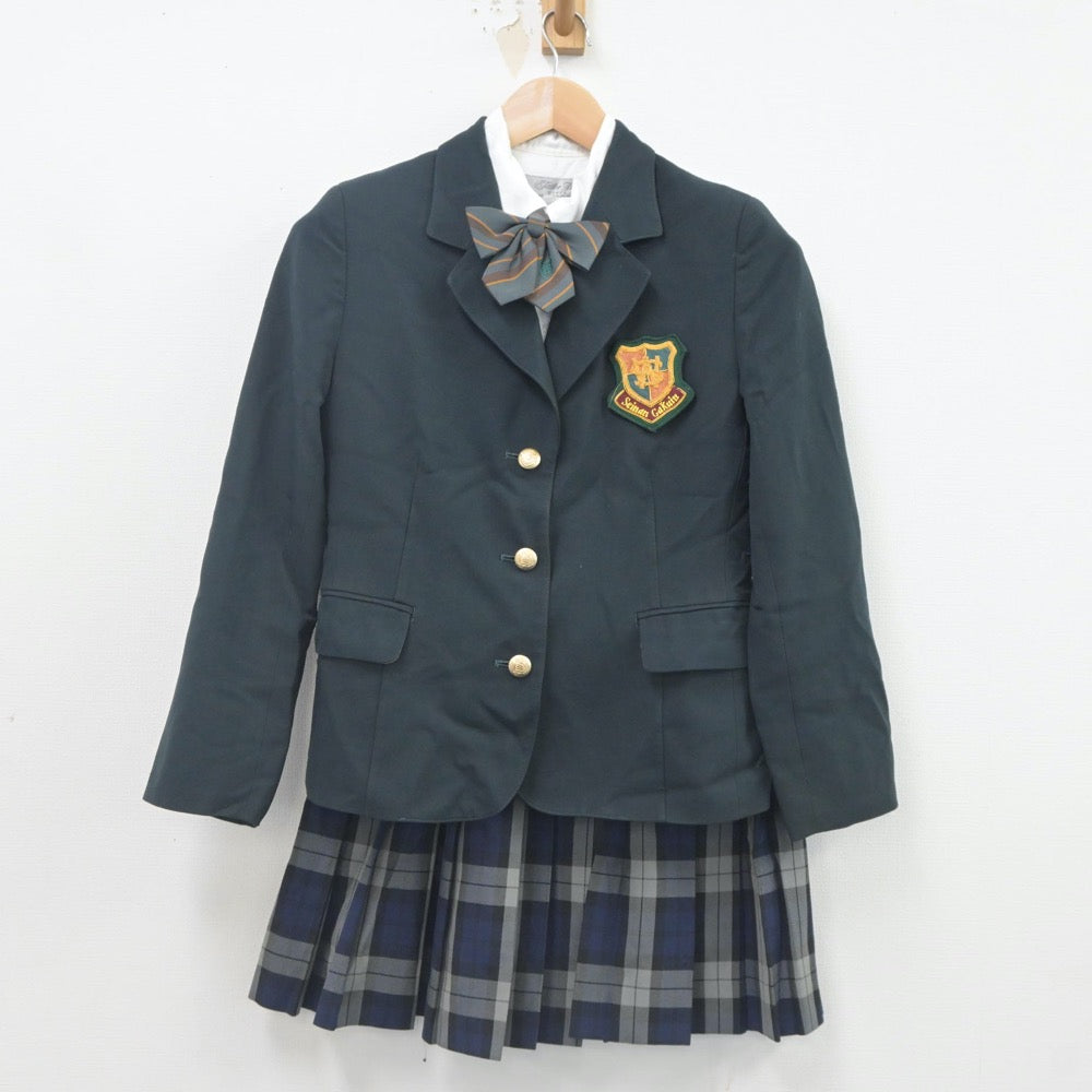 【中古】福岡県 西南学院高等学校 女子制服 4点（ブレザー・シャツ・スカート）sf023662