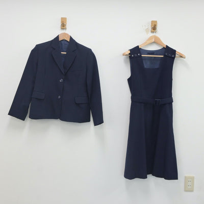 【中古】埼玉県 熊谷女子高等学校 女子制服 2点（ブレザー・ジャンパースカート）sf023665