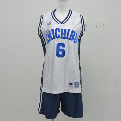 【中古】埼玉県 秩父第一中学校/バスケ部ユニフォーム 女子制服 3点（部活ユニフォーム 上・部活ユニフォーム 下）sf023668