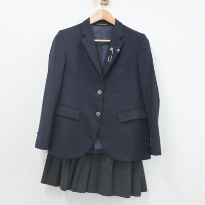 【中古】群馬県 明和県央高等学校 女子制服 3点（ブレザー・スカート）sf023670