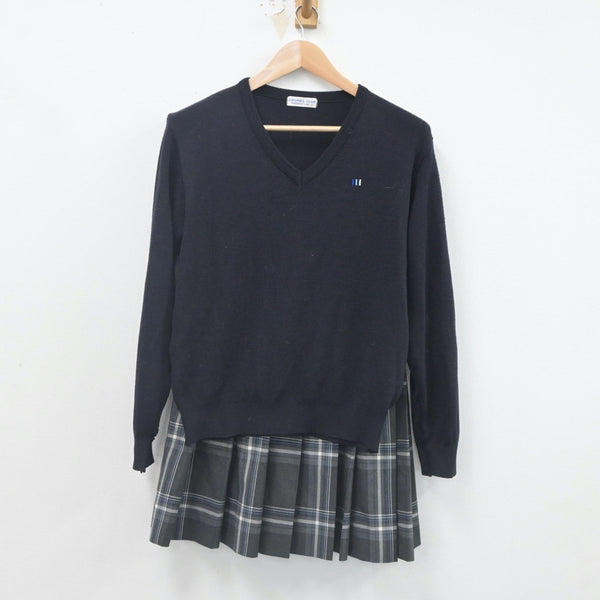 中古制服】群馬県 明和県央高等学校 女子制服 2点（ニット・スカート）sf023671【リサイクル学生服】 | 中古制服通販パレイド