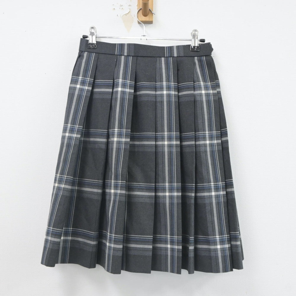 【中古】群馬県 明和県央高等学校 女子制服 2点（ニット・スカート）sf023671