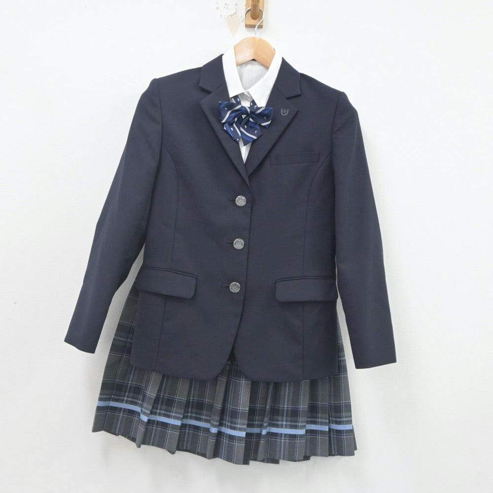 【中古】東京都 多摩工業高等学校 女子制服 4点（ブレザー・シャツ・スカート）sf023678