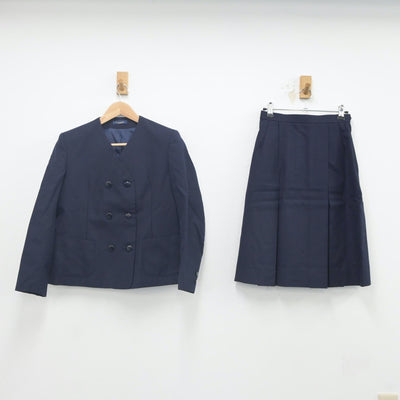 【中古】静岡県 豊田中学校 女子制服 2点（ブレザー・スカート）sf023684