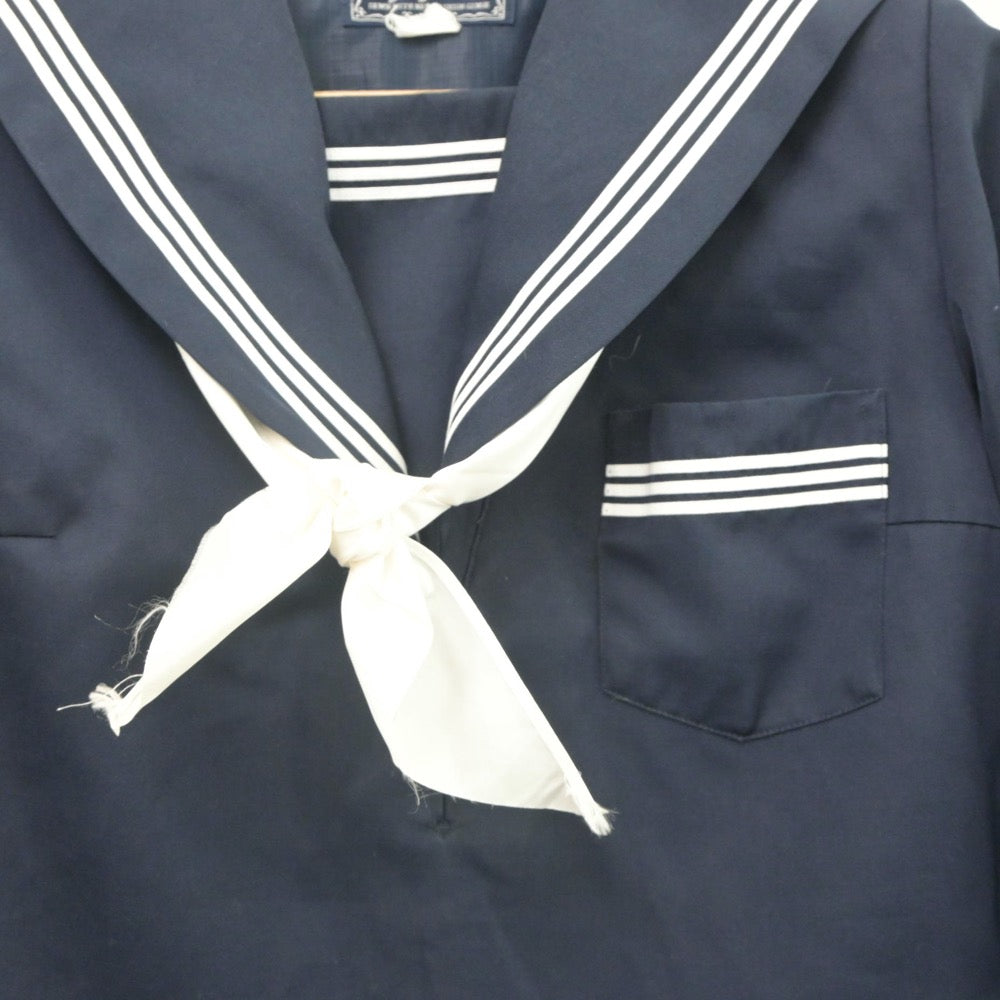 【中古】山口県 周東中学校 女子制服 3点（セーラー服・スカート）sf023685