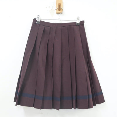 【中古】群馬県 共愛学園高等学校 女子制服 2点（シャツ・スカート）sf023706