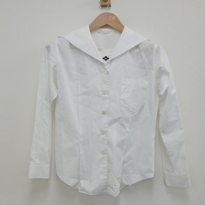 【中古】群馬県 共愛学園高等学校 女子制服 2点（ニット・シャツ）sf023708