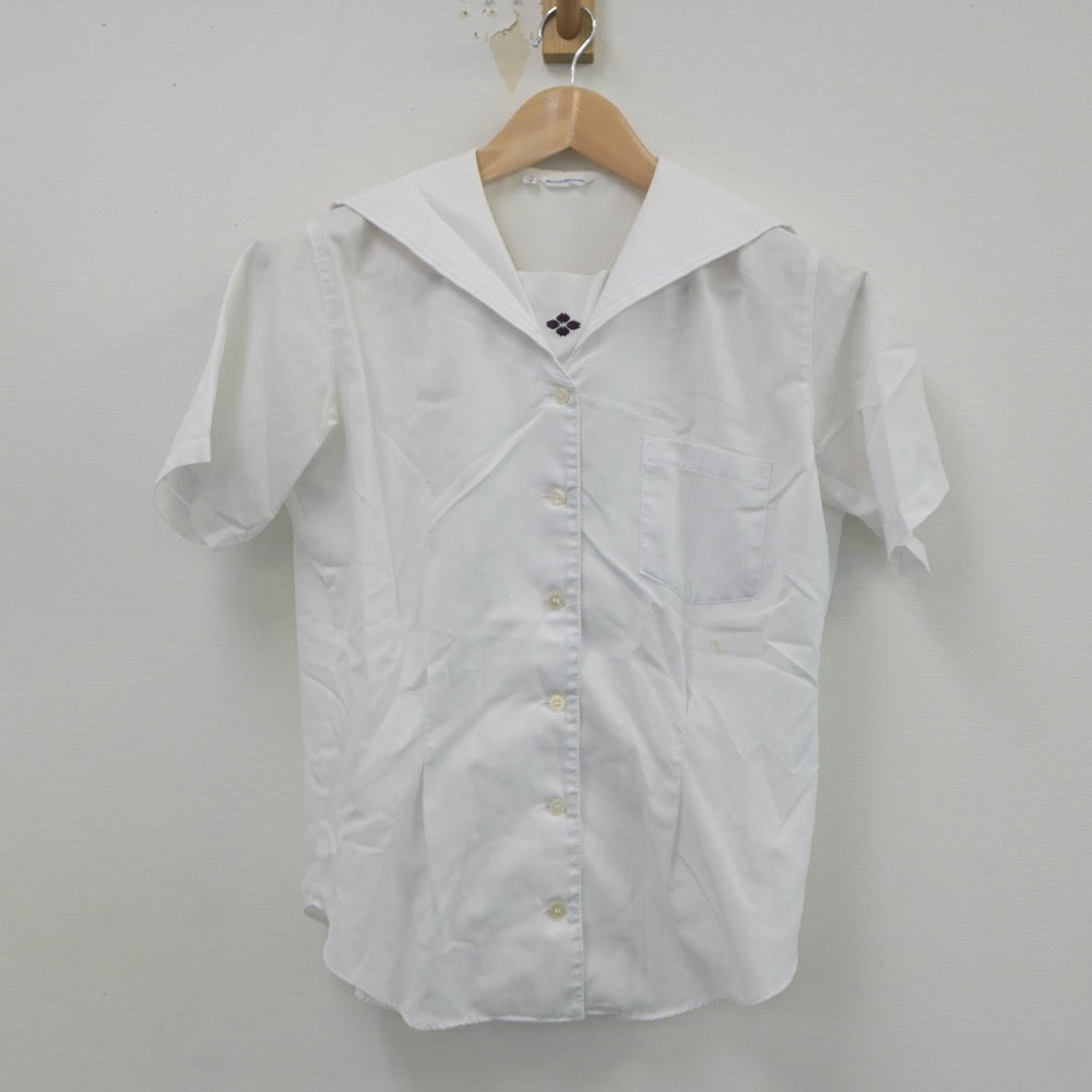 【中古】群馬県 共愛学園高等学校 女子制服 2点（ベスト・シャツ）sf023709