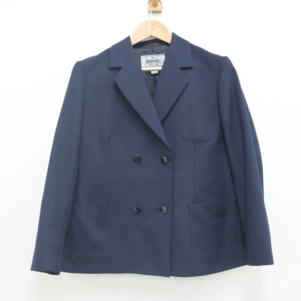 【中古】兵庫県 浜脇中学校 女子制服 2点（ブレザー・ジャンパースカート）sf023713