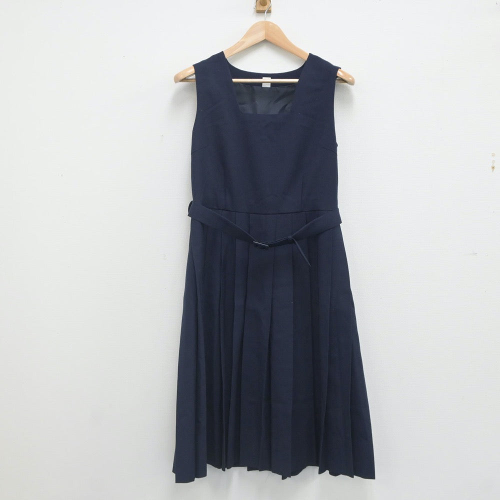 【中古】兵庫県 浜脇中学校 女子制服 2点（ブレザー・ジャンパースカート）sf023713