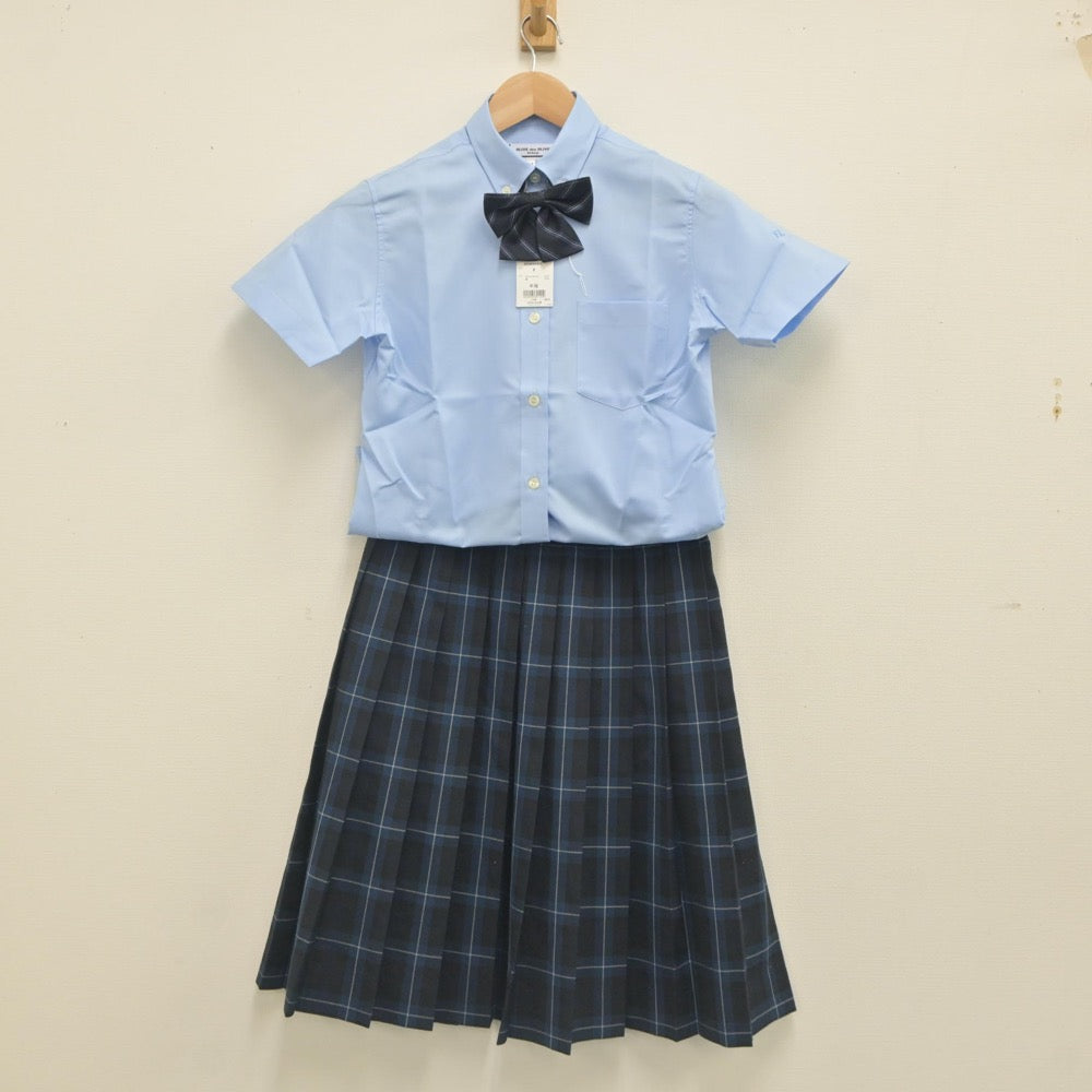 【中古】福岡県 光倫館高等学校 女子制服 3点（シャツ・スカート）sf023719