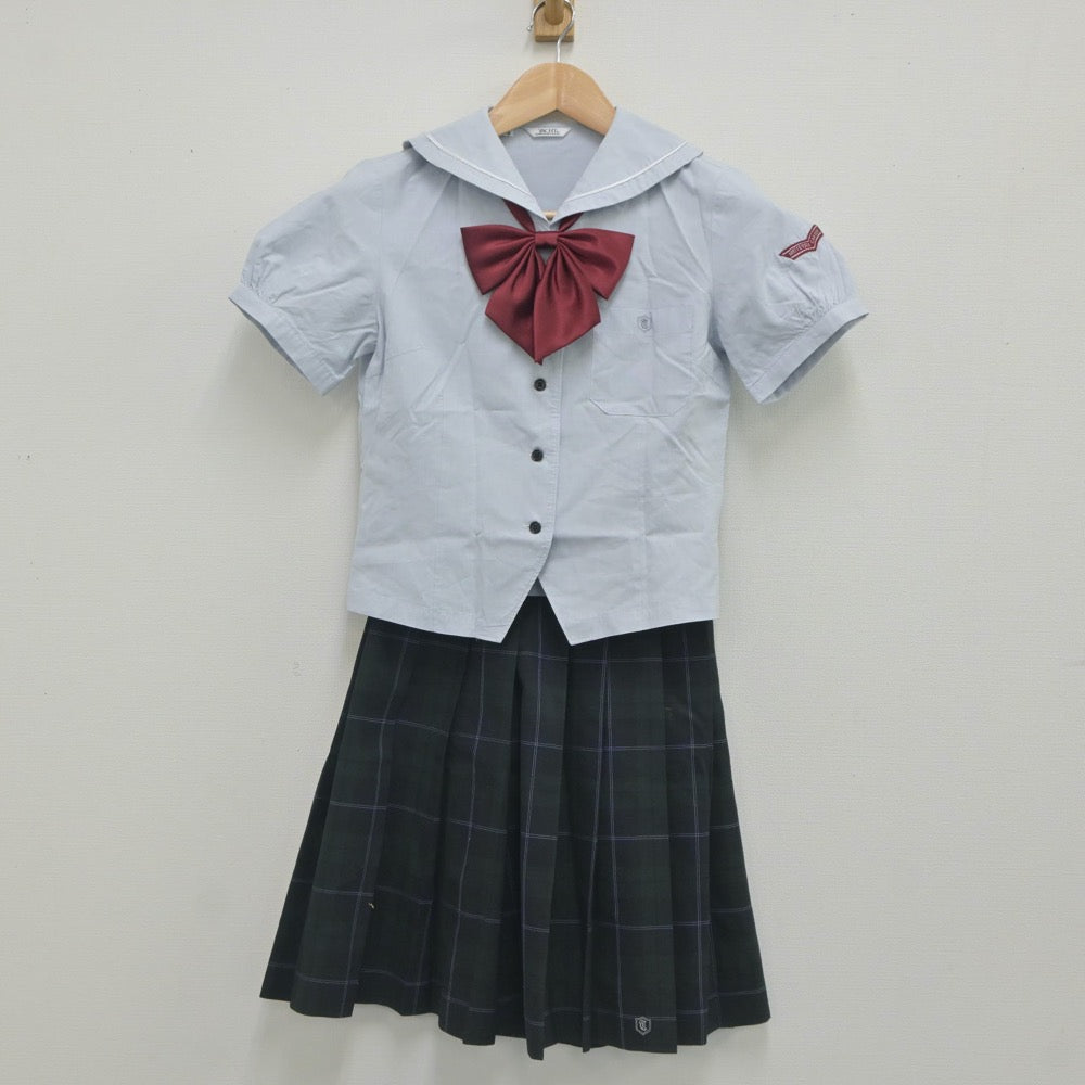 【中古】愛知県 杜若高等学校 女子制服 5点（シャツ・シャツ・スカート）sf023720