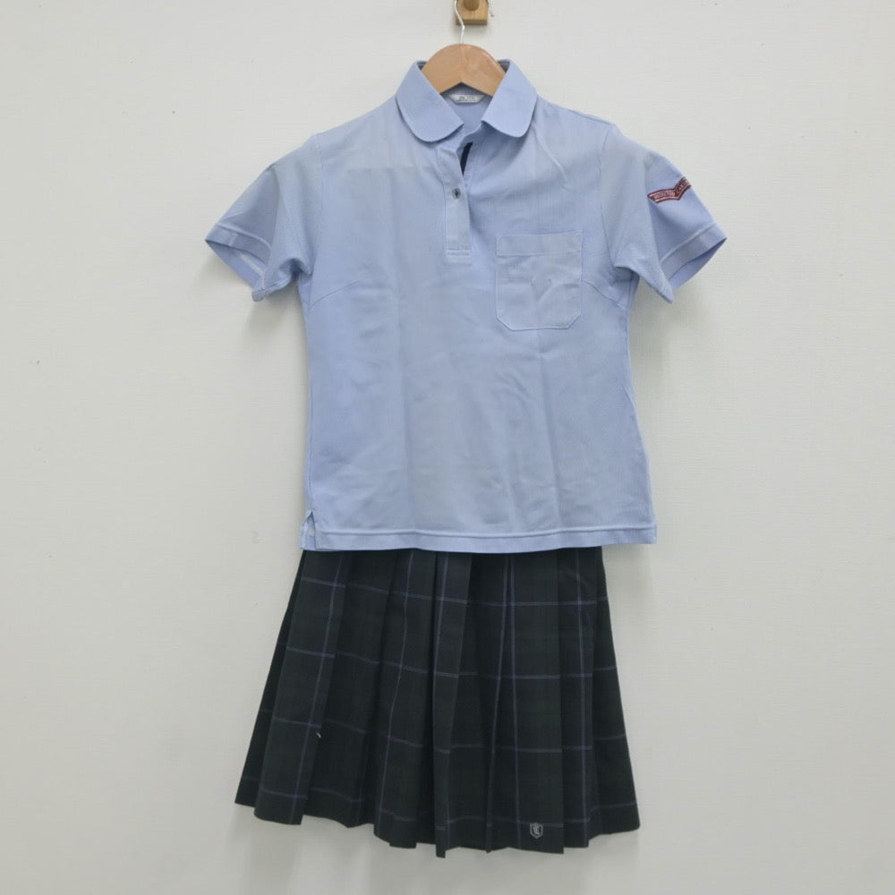 【中古】愛知県 杜若高等学校 女子制服 5点（シャツ・シャツ・スカート）sf023720