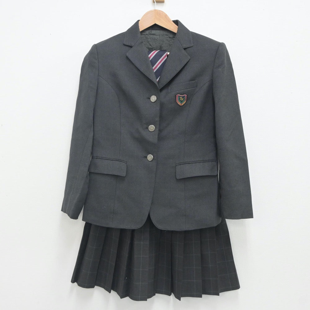 【中古】東京都 帝京八王子高等学校 女子制服 3点（ブレザー・スカート）sf023722