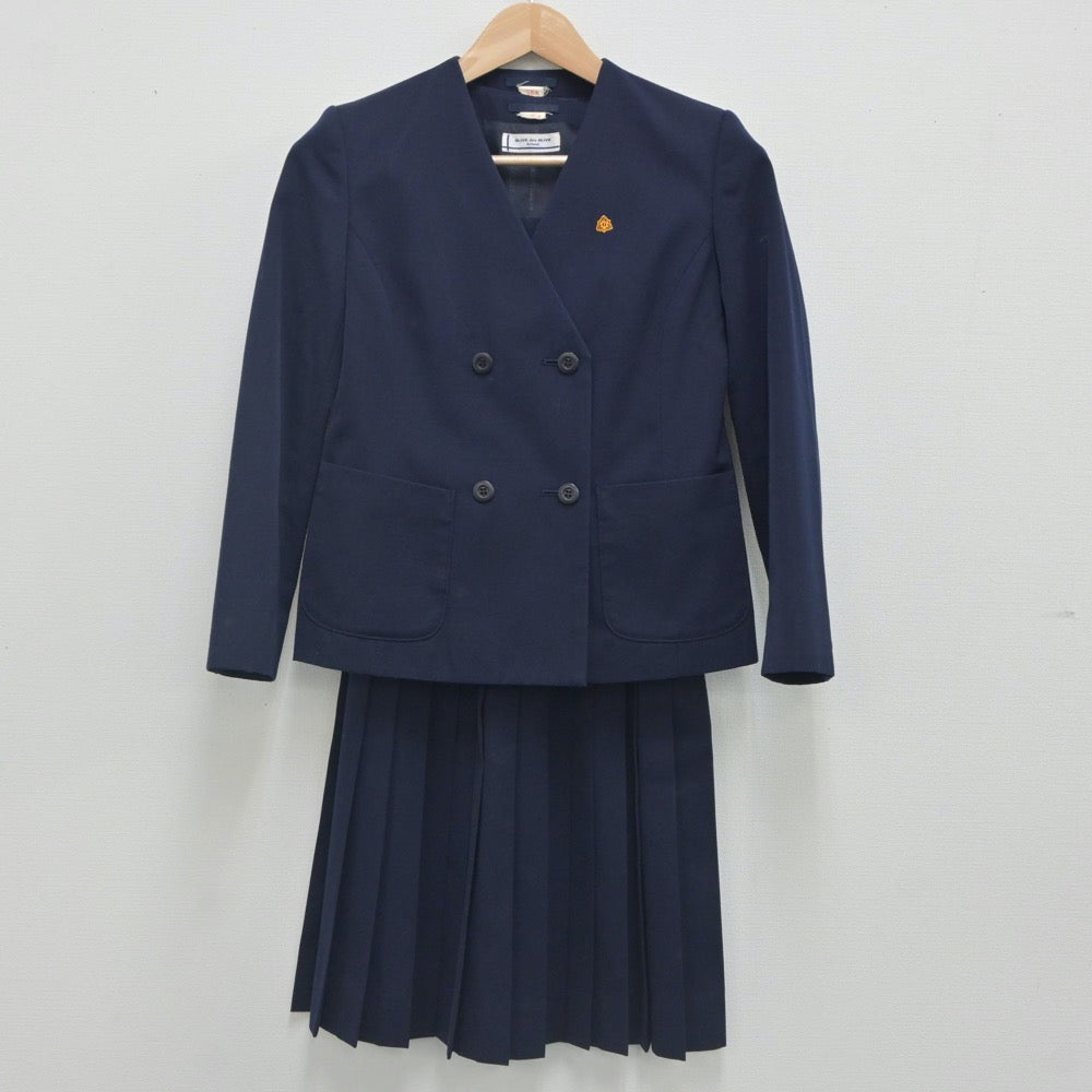 【中古】高知県 城北中学校 女子制服 3点（ブレザー・ベスト・スカート）sf023730