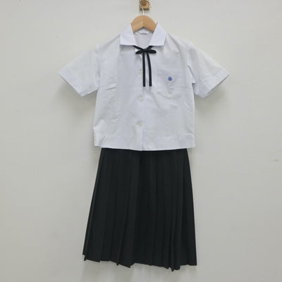 【中古】高知県 追手前高等学校 女子制服 4点（シャツ・スカート）sf023731