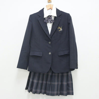 【中古】東京都 八雲学園中学校高等学校 女子制服 4点（ブレザー・シャツ・スカート）sf023740