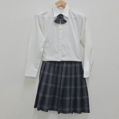 【中古】東京都 八雲学園中学校高等学校 女子制服 4点（ブレザー・シャツ・スカート）sf023740