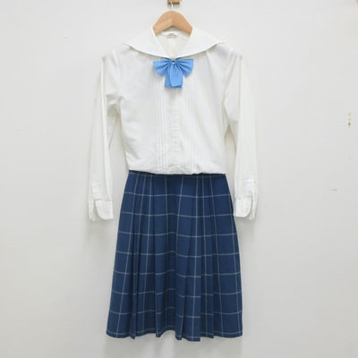 【中古】富山県 富山南高等学校 女子制服 4点（ブレザー・シャツ・スカート）sf023742