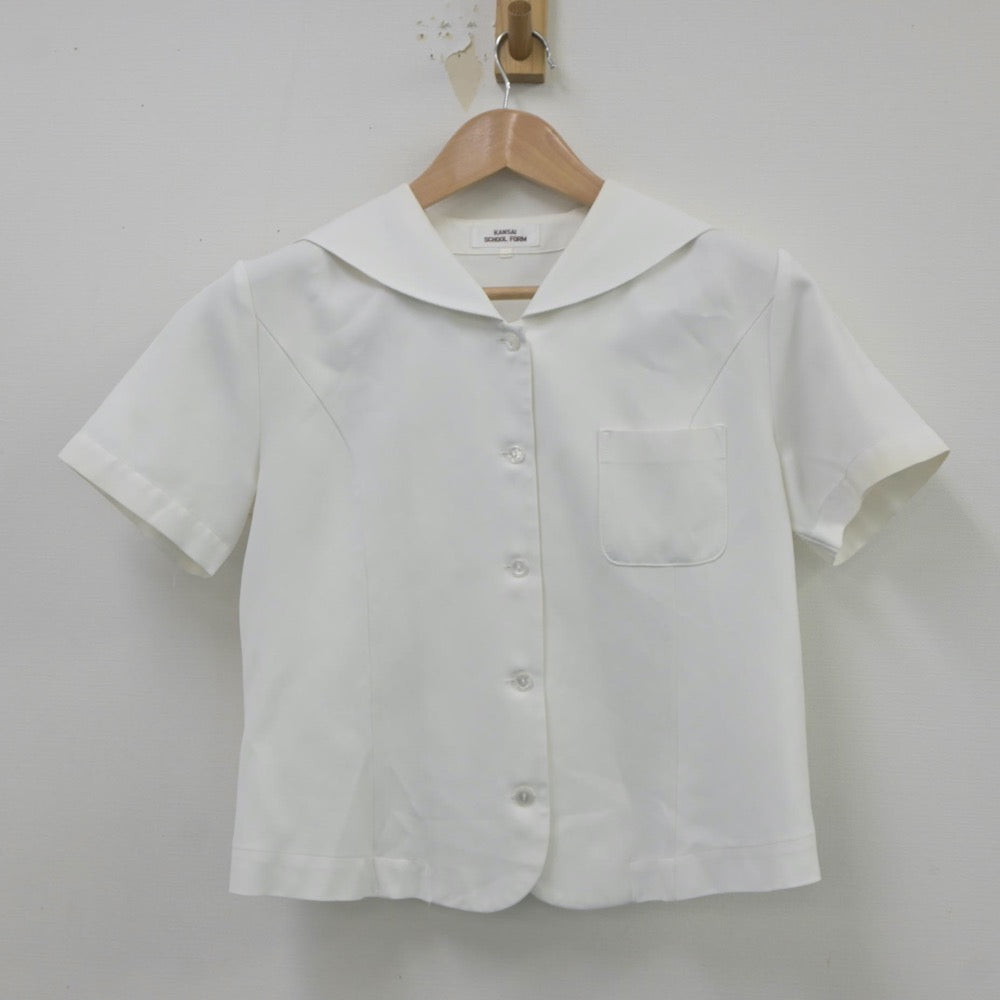 【中古】富山県 富山南高等学校 女子制服 2点（ニットベスト・シャツ）sf023743