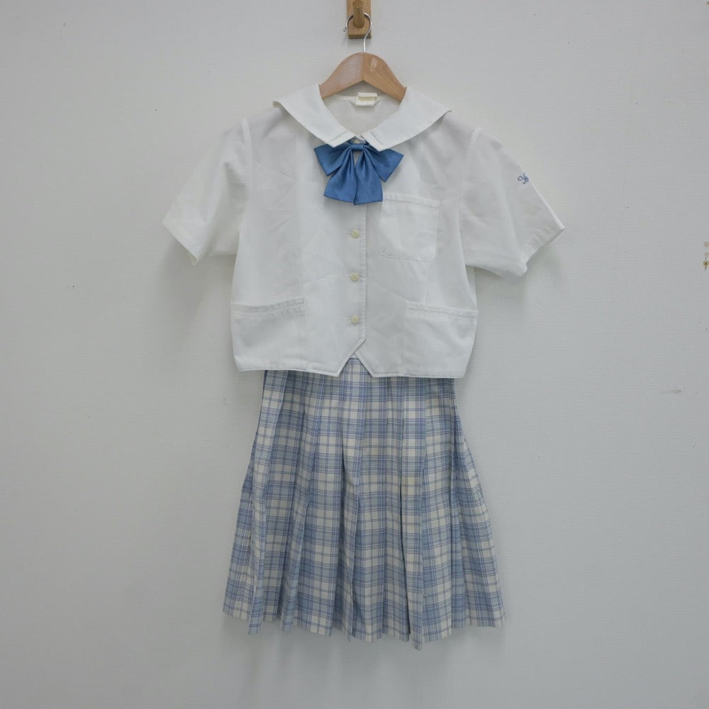 【中古】東京都 八雲学園高等学校 女子制服 4点（セーラー服・ニットベスト・スカート）sf023745