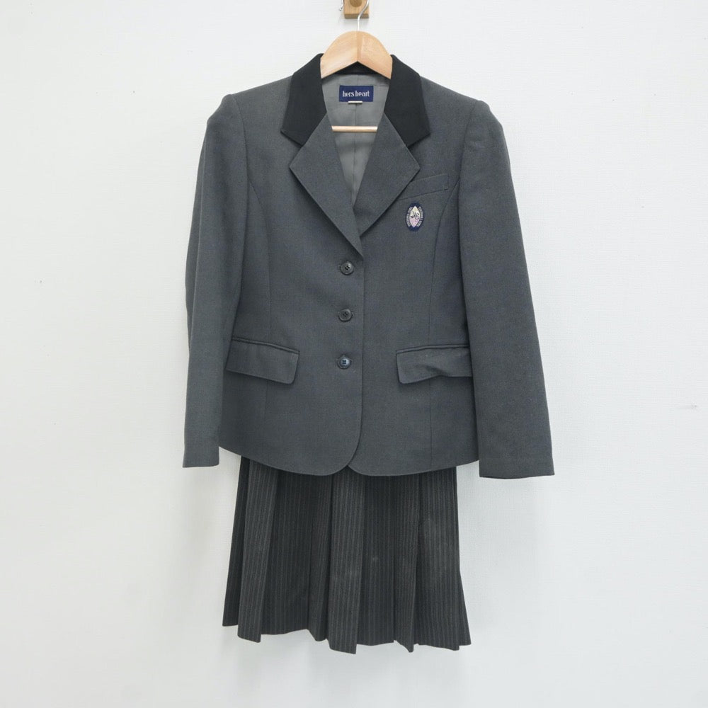 【中古】神奈川県 青山学院横浜英和高等学校 女子制服 3点（ブレザー・スカート）sf023768