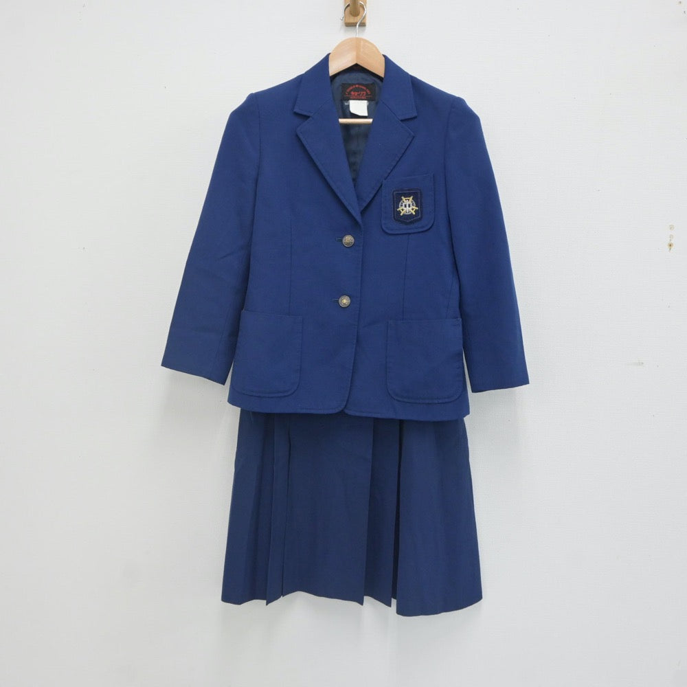 【中古】広島県 広島市立栗原中学校 女子制服 2点（ブレザー・スカート）sf023778