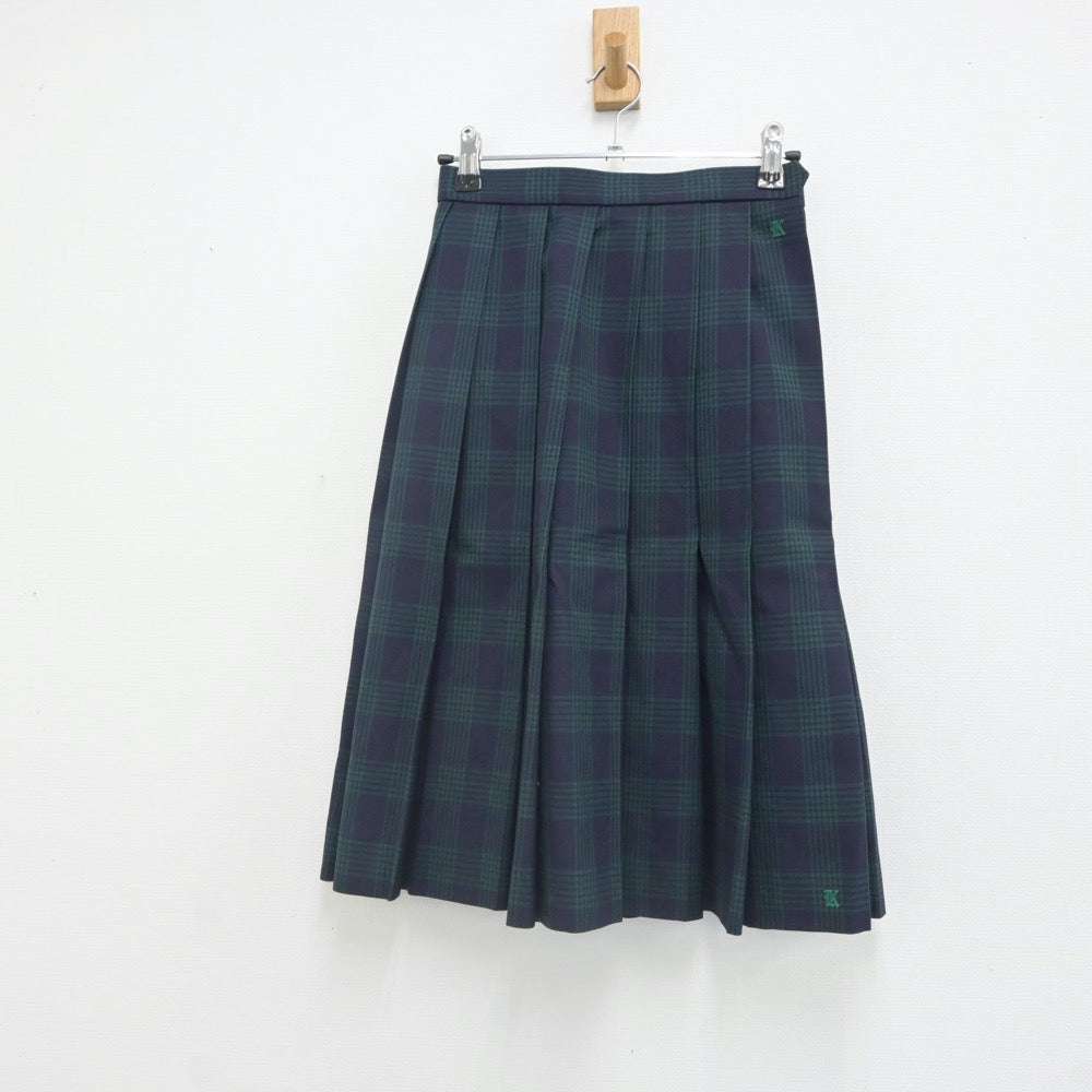 【中古】福岡県 久留米市立荒木中学校 女子制服 3点（ブレザー・ニット・スカート）sf023782