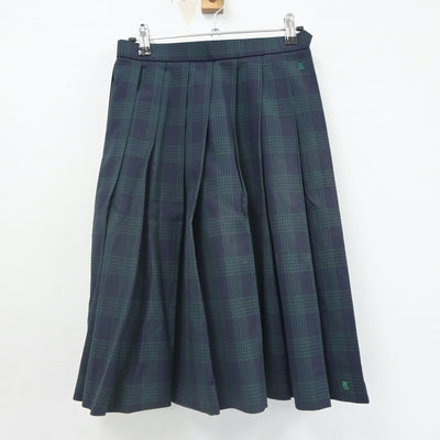 【中古】福岡県 久留米市立荒木中学校 女子制服 2点（ニットベスト・スカート）sf023783