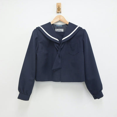 【中古】北海道 赤平市立赤平中学校 女子制服 2点（セーラー服・スカート）sf023788