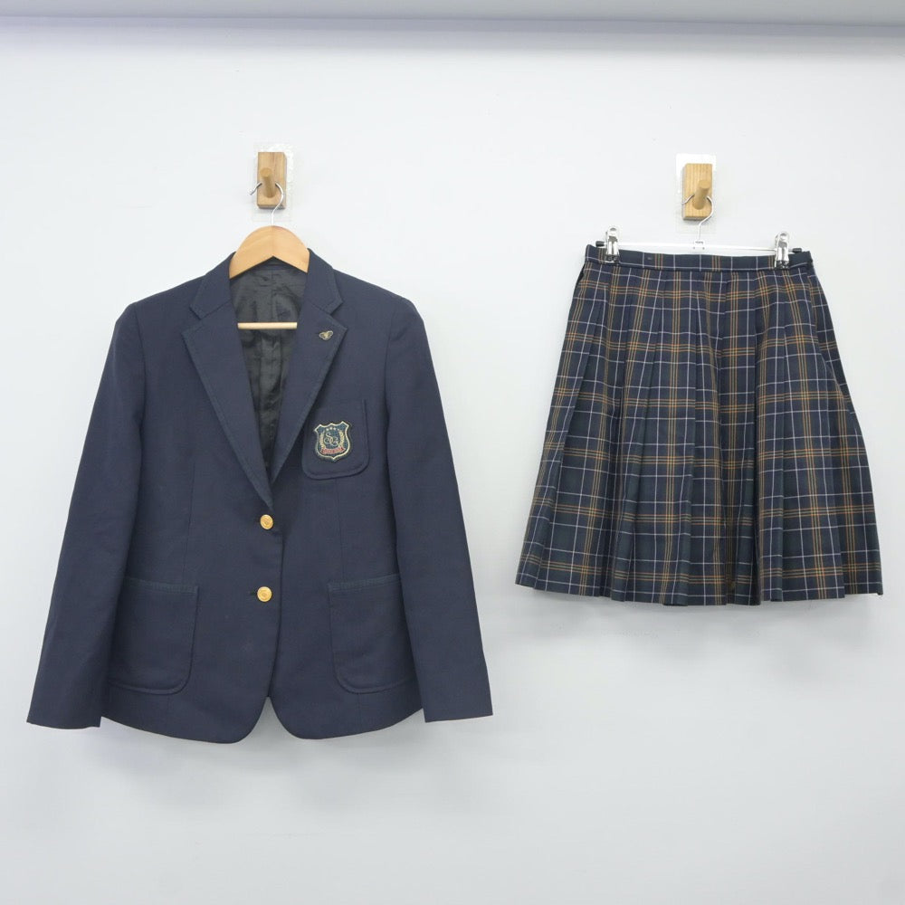 【中古】兵庫県 園田学園高等学校 女子制服 4点（ブレザー・スカート）sf023798