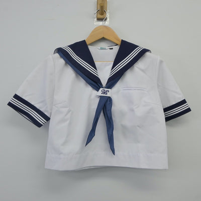 【中古】千葉県 堀江中学校 女子制服 3点（セーラー服・スカート）sf023800