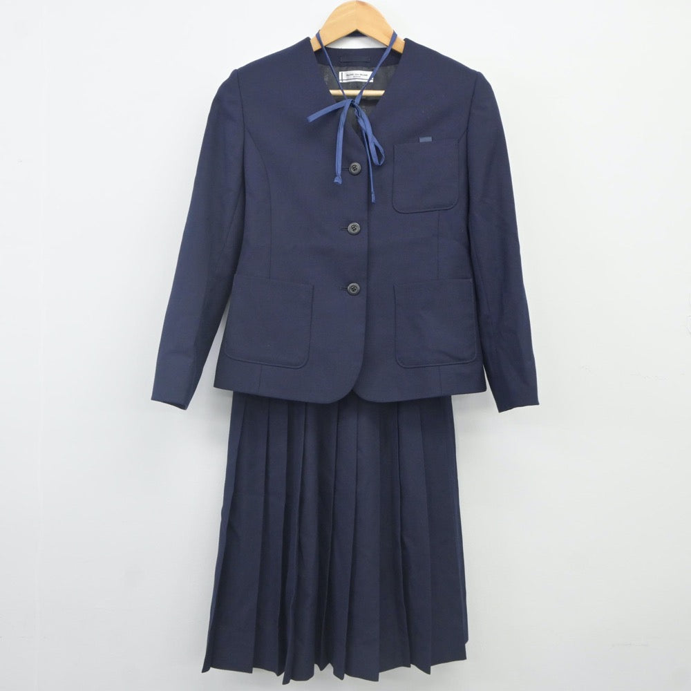 【中古】北海道 釧路景雲中学校 女子制服 4点（ブレザー・ベスト・スカート）sf023803