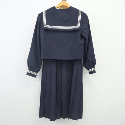 【中古】千葉県 逆井中学校 女子制服 4点（セーラー服・ジャンパースカート）sf023804