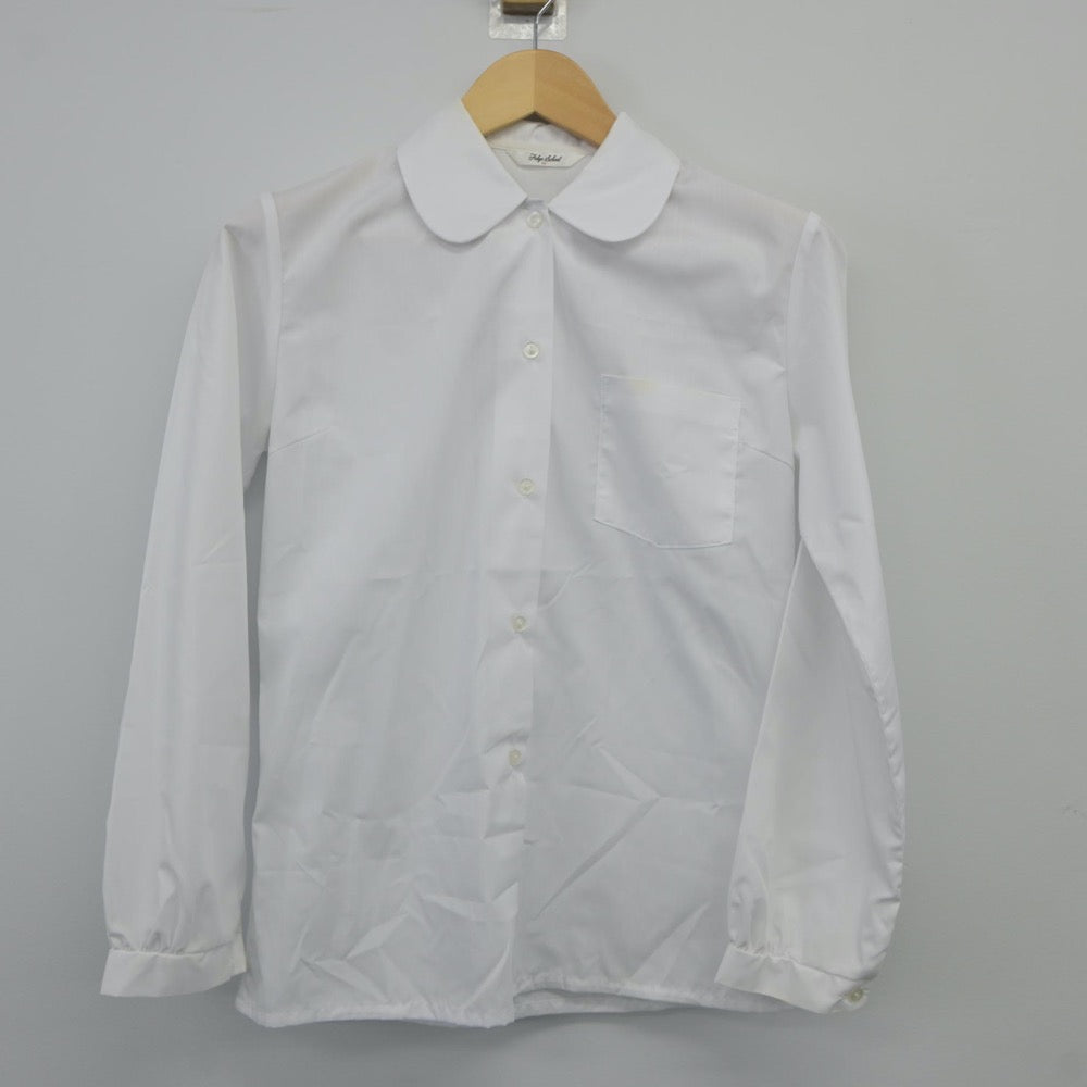 【中古】千葉県 逆井中学校 女子制服 2点（シャツ・ジャンパースカート）sf023807