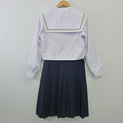 【中古】愛知県 天白高等学校 女子制服 2点（セーラー服・スカート）sf023813