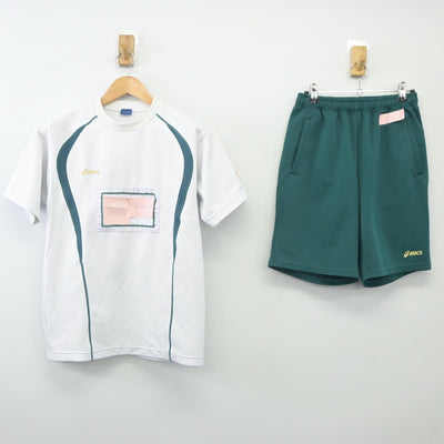 【中古】熊本県 水俣高等学校 女子制服 2点（体操服 上・体操服 下）sf023820