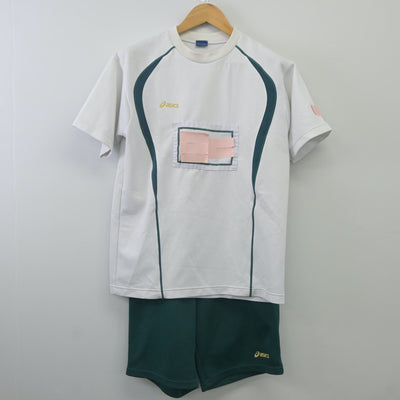 【中古】熊本県 水俣高等学校 女子制服 2点（体操服 上・体操服 下）sf023821