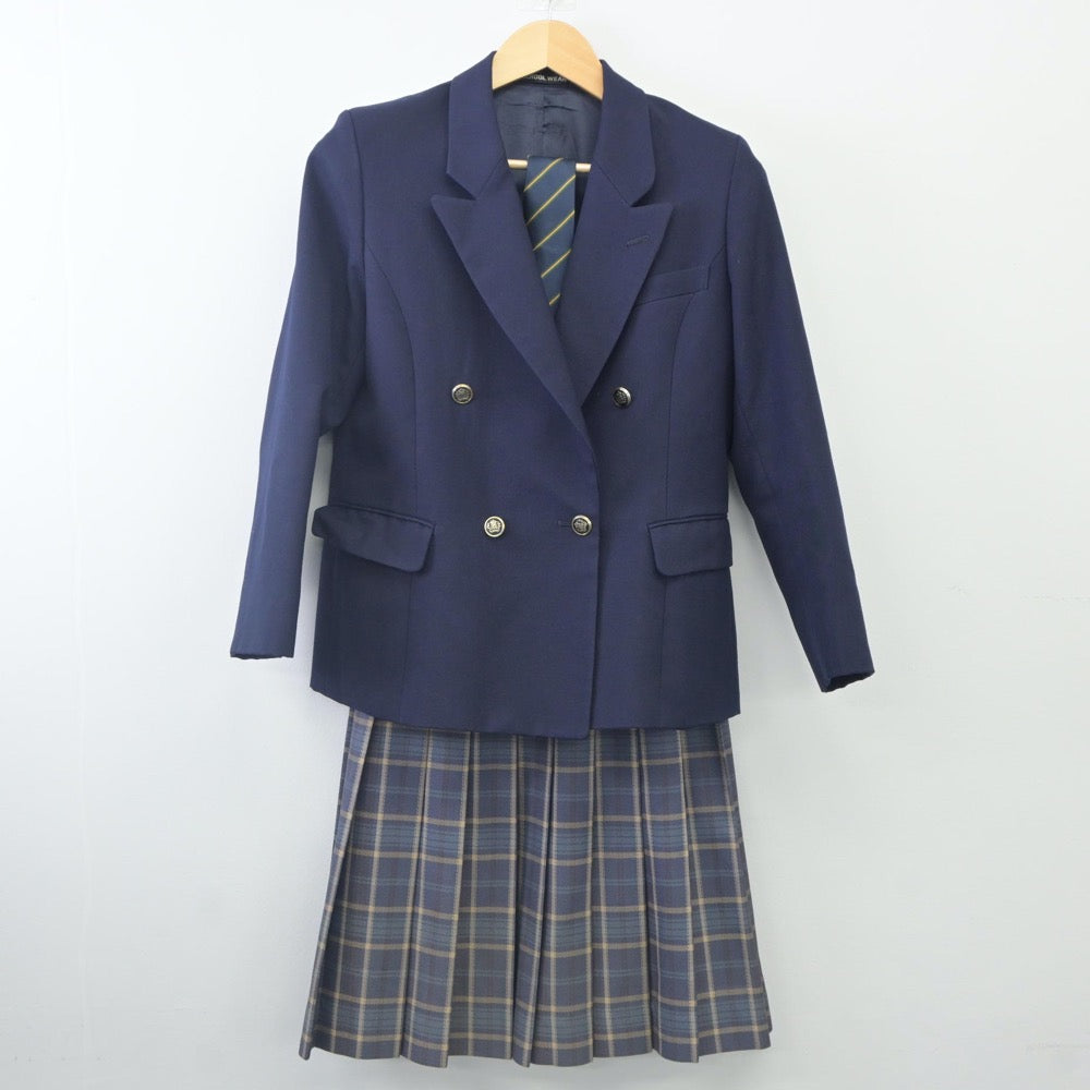 【中古】東京都 武蔵野北高等学校 女子制服 4点（ブレザー・スカート）sf023824