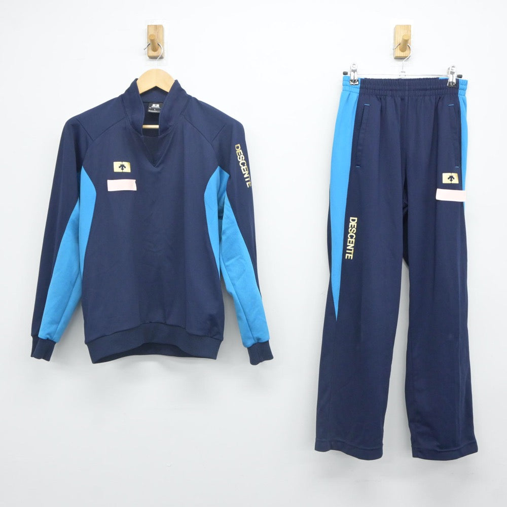 【中古】三重県 桑名西高等学校 女子制服 2点（ジャージ 上・ジャージ 下）sf023841