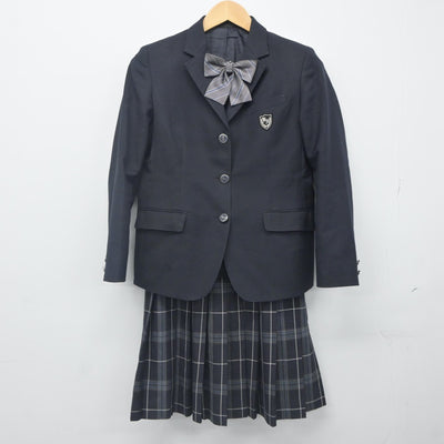 【中古】三重県 桑名西高等学校 女子制服 3点（ブレザー・スカート）sf023843