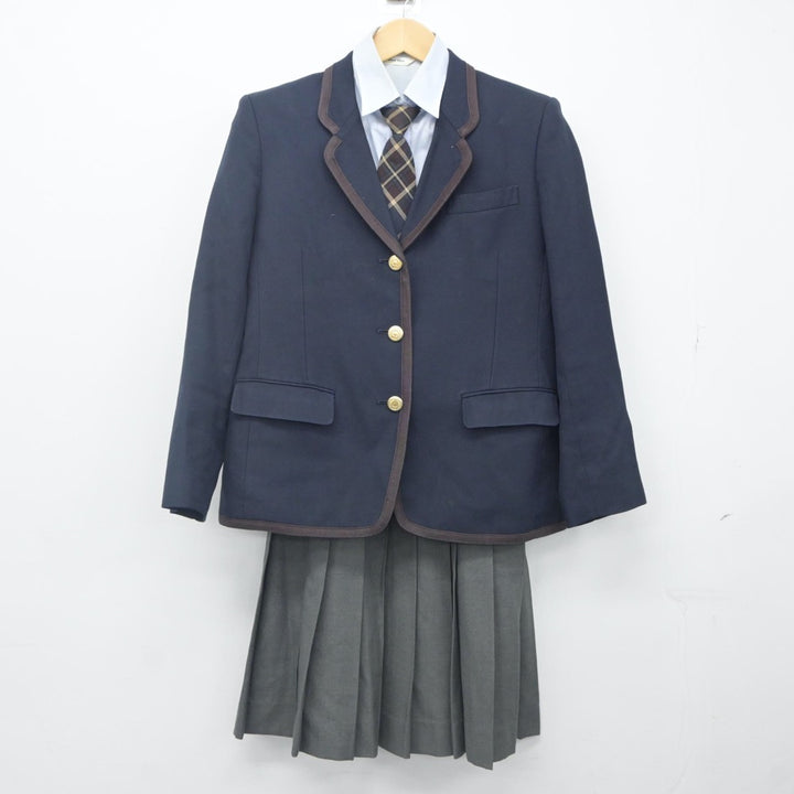 【中古】東京都 愛国学園高等学校 女子制服 4点（ブレザー・シャツ・スカート）sf023845