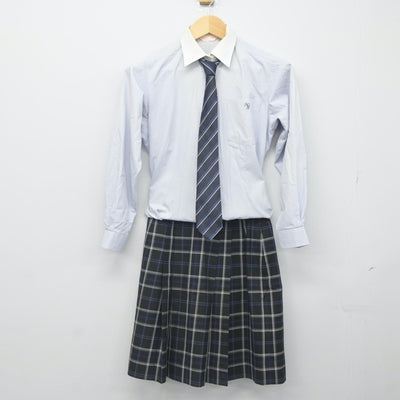 【中古】三重県 川越高等学校 女子制服 4点（ブレザー・シャツ・スカート）sf023851