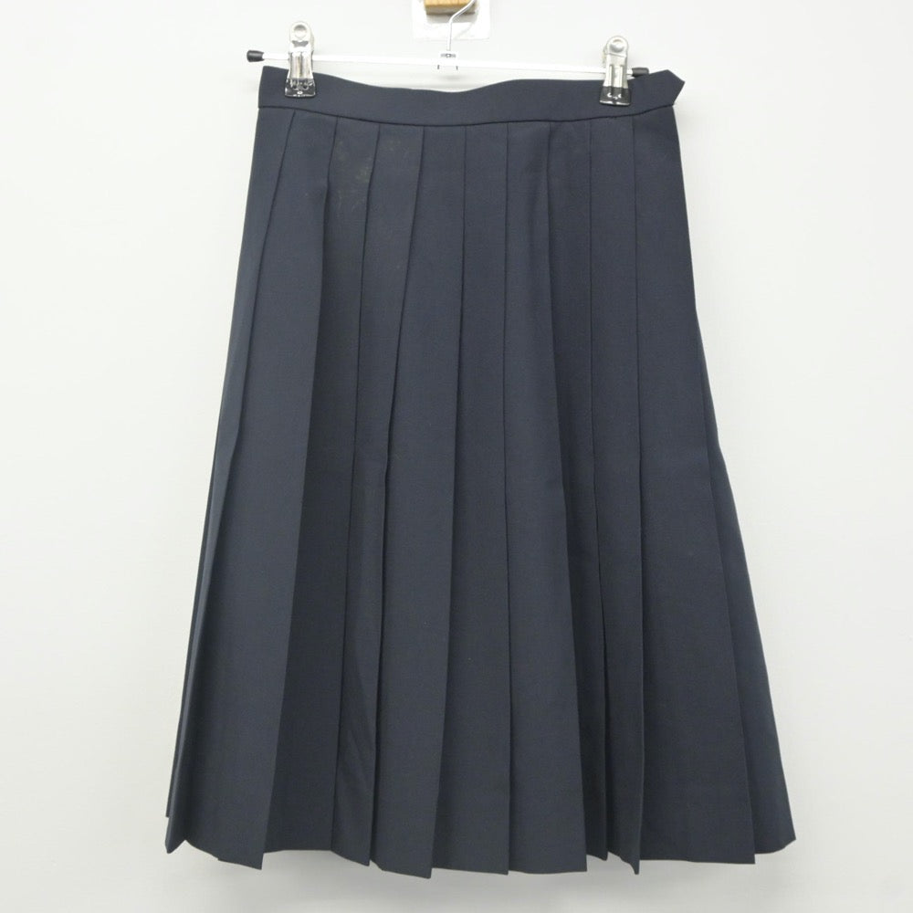 【中古】神奈川県 日本大学高等学校 女子制服 2点（ニット・スカート）sf023853